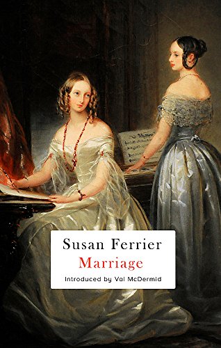 Book cover: painting of two women in Victorian dresses, title "Marriage".