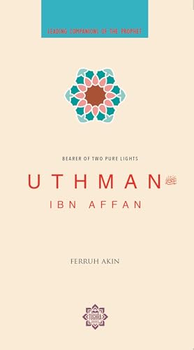 Book cover for “Uthman Ibn Affan” with geometric design and text.