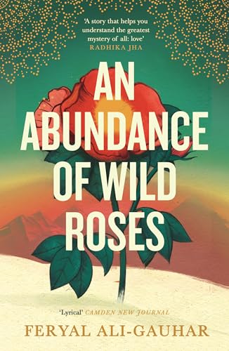 Book cover with a large red rose and bold white title text.