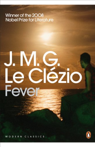 Book cover for "Fever" by J.M.G. Le Clézio with a sunset scene.