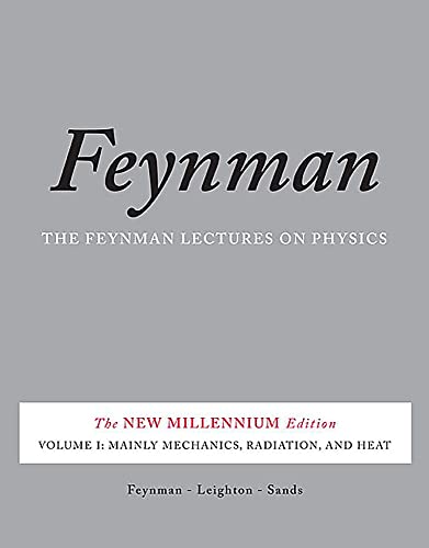 Book cover of The Feynman Lectures on Physics, Volume I, on a grey background.