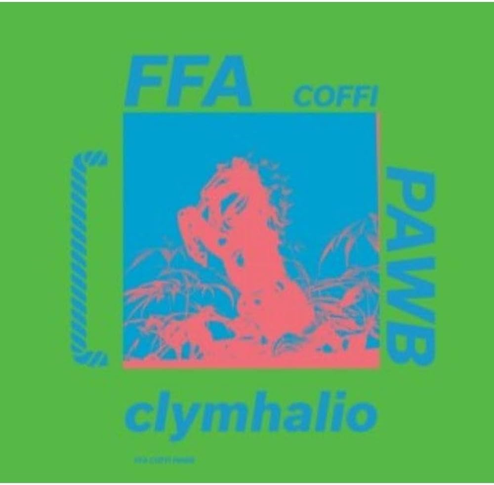 CD cover with a red and blue portrait against a green background.
