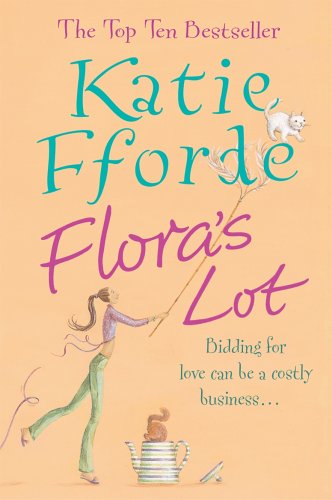 Book cover: woman on a swing with a cat, floral design.
