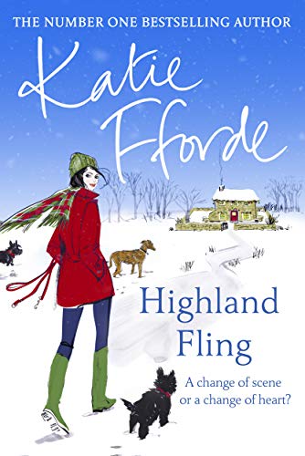 Book cover: woman in red coat with dogs in a snowy landscape.
