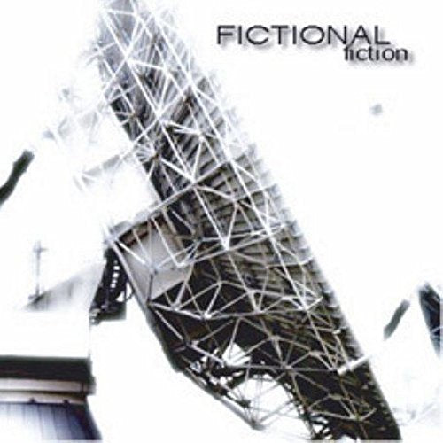 CD cover with abstract, angled architectural structure and text “FICTIONAL fiction”.