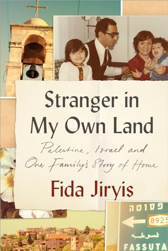 Book cover with family photo, church bell, and city landscape.