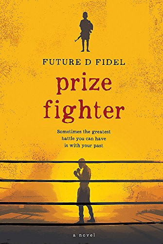 Book cover for "Prize Fighter" featuring a silhouetted boxer against a yellow background.