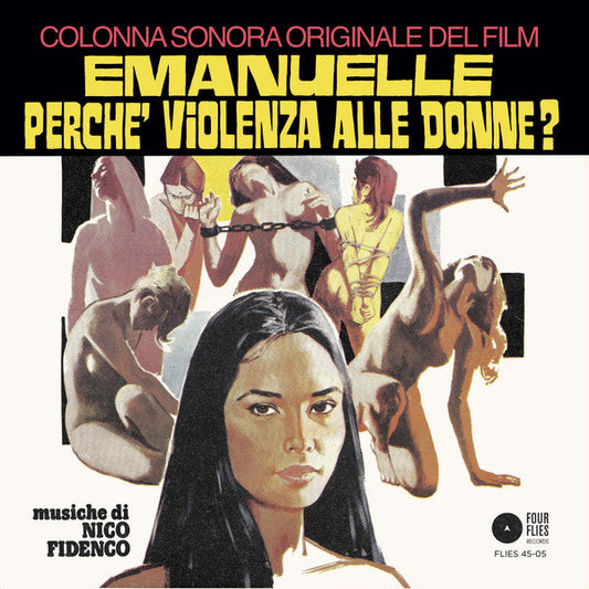 Vintage record cover featuring a woman’s face and distressed figures.