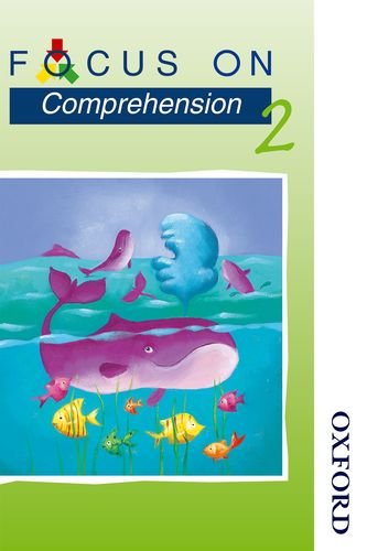 Book cover: “Focus on Comprehension 2” with underwater animal illustration.