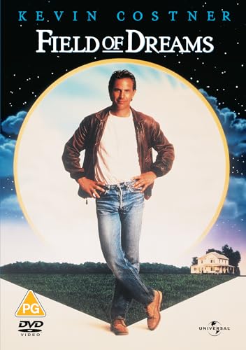 DVD cover for "Field of Dreams" featuring Kevin Costner in a field.
