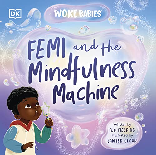Colorful children's book cover featuring a baby and a whimsical machine.