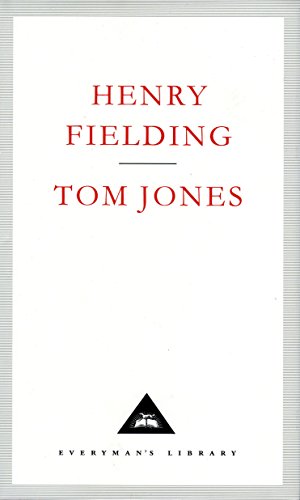 White book cover with red text: "Henry Fielding Tom Jones", Everyman's Library logo.