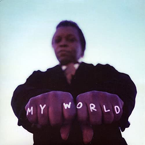 CD cover for Lee Fields’ “My World” featuring hands with lettered knuckles.