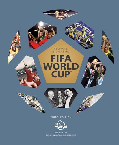 Book cover featuring a soccer ball pattern of historical FIFA World Cup photo panels.