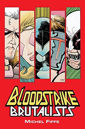 Comic book cover featuring five character portraits and bold title text.