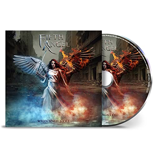 CD cover for Fifth Angel’s “When Angels Kill,” featuring a winged figure.