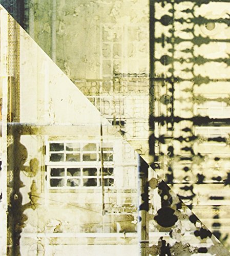 Abstract CD cover with geometric shapes and faded architectural details.