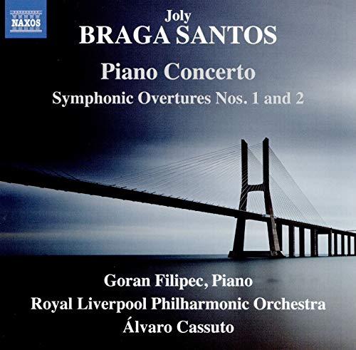 CD cover for Braga Santos piano concerto with a bridge image.