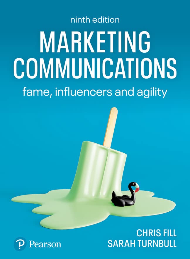 Book cover for "Marketing Communications," ninth edition, with a melting popsicle.