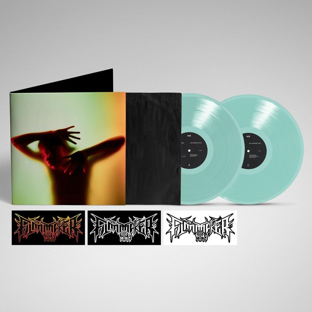 Filmmaker - Hollywood Cult" vinyl record with teal discs and dark cover art.