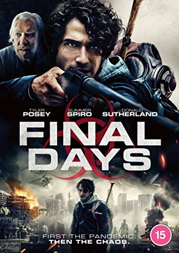 DVD cover for Final Days featuring Tyler Posey, Donald Sutherland, and a post-apocalyptic cityscape.