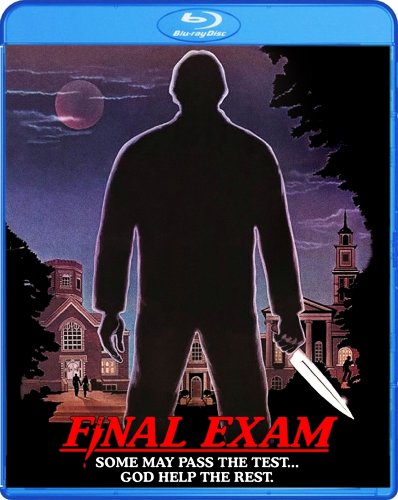 Final Exam" Blu-ray cover featuring a silhouetted figure with a knife.