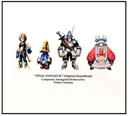 CD cover featuring four Final Fantasy IX characters against a white background.