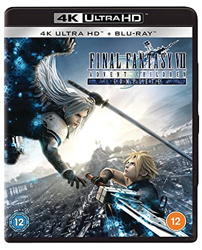 “Final Fantasy VII: Advent Children” Blu-ray cover featuring Cloud and Zack.