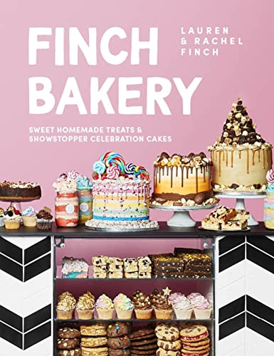 Book cover featuring colorful cakes, cookies, and a bakery display case.