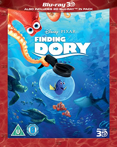 "Blu-ray case for 'Finding Dory' with underwater scene and characters on the cover."
