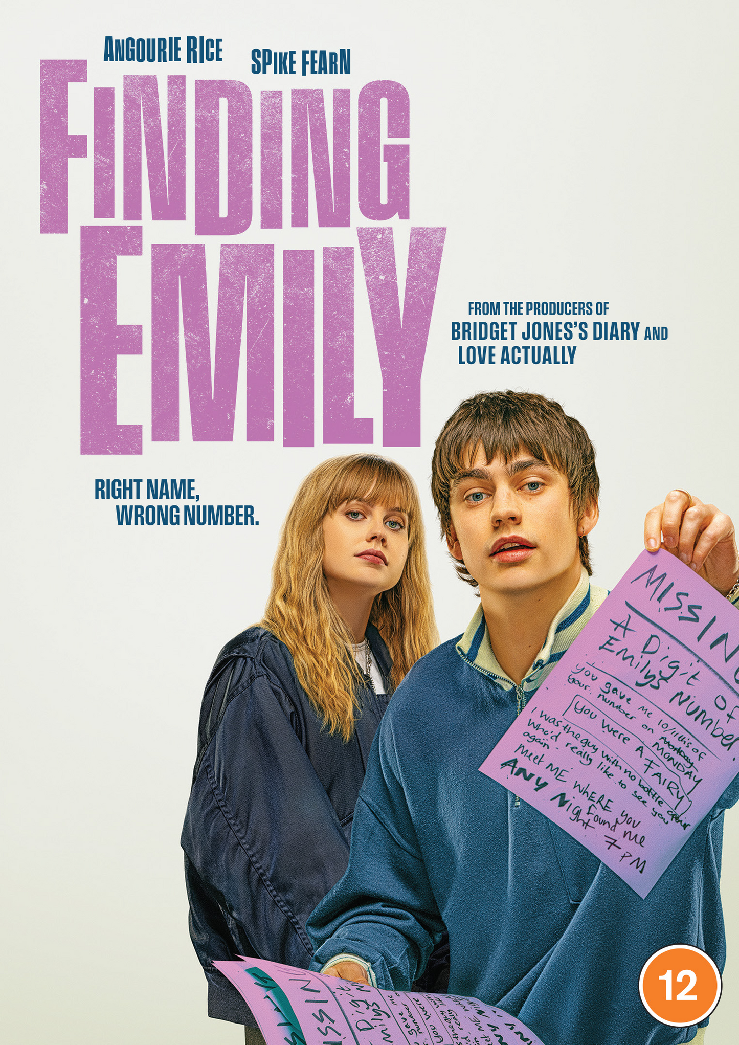 DVD cover for "Finding Emily" featuring two young people and handwritten notes.