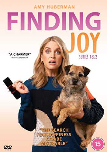 DVD cover for "Finding Joy" series 1 & 2, featuring a woman and dog.