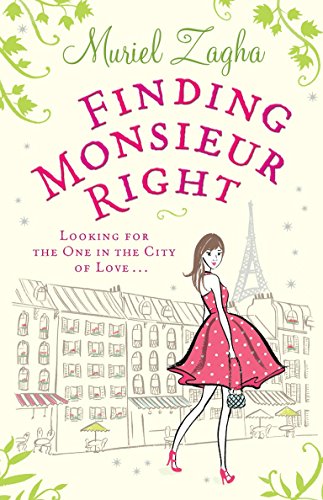 Book cover: illustrated woman in red dress, Paris skyline background.