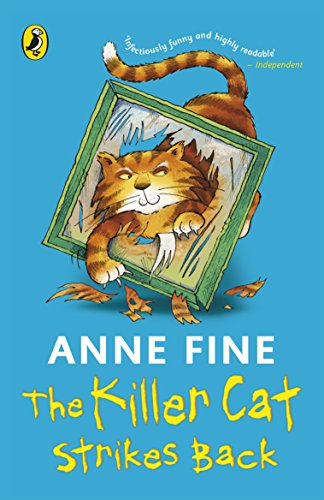 Book cover: orange tabby cat bursting from a green picture frame.