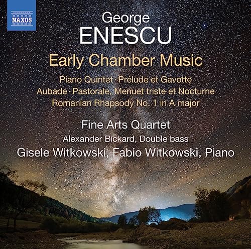 CD cover for George Enescu’s Early Chamber Music by Fine Arts Quartet.