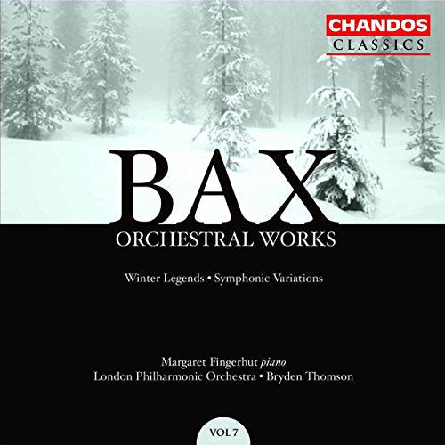 CD cover for Bax: Orchestral Works, Vol. 7, featuring a snowy forest.