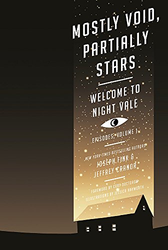 Book cover: "Mostly Void, Partially Stars" with an eye illustration.