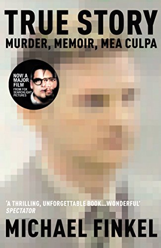 Book cover: "True Story" by Michael Finkel, with pixelated face.