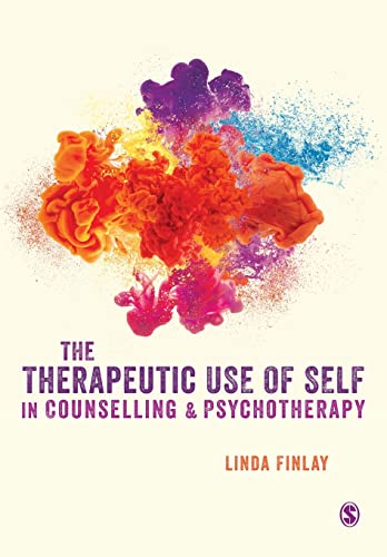 Book cover with colorful ink splash and title: “The Therapeutic Use of Self.”