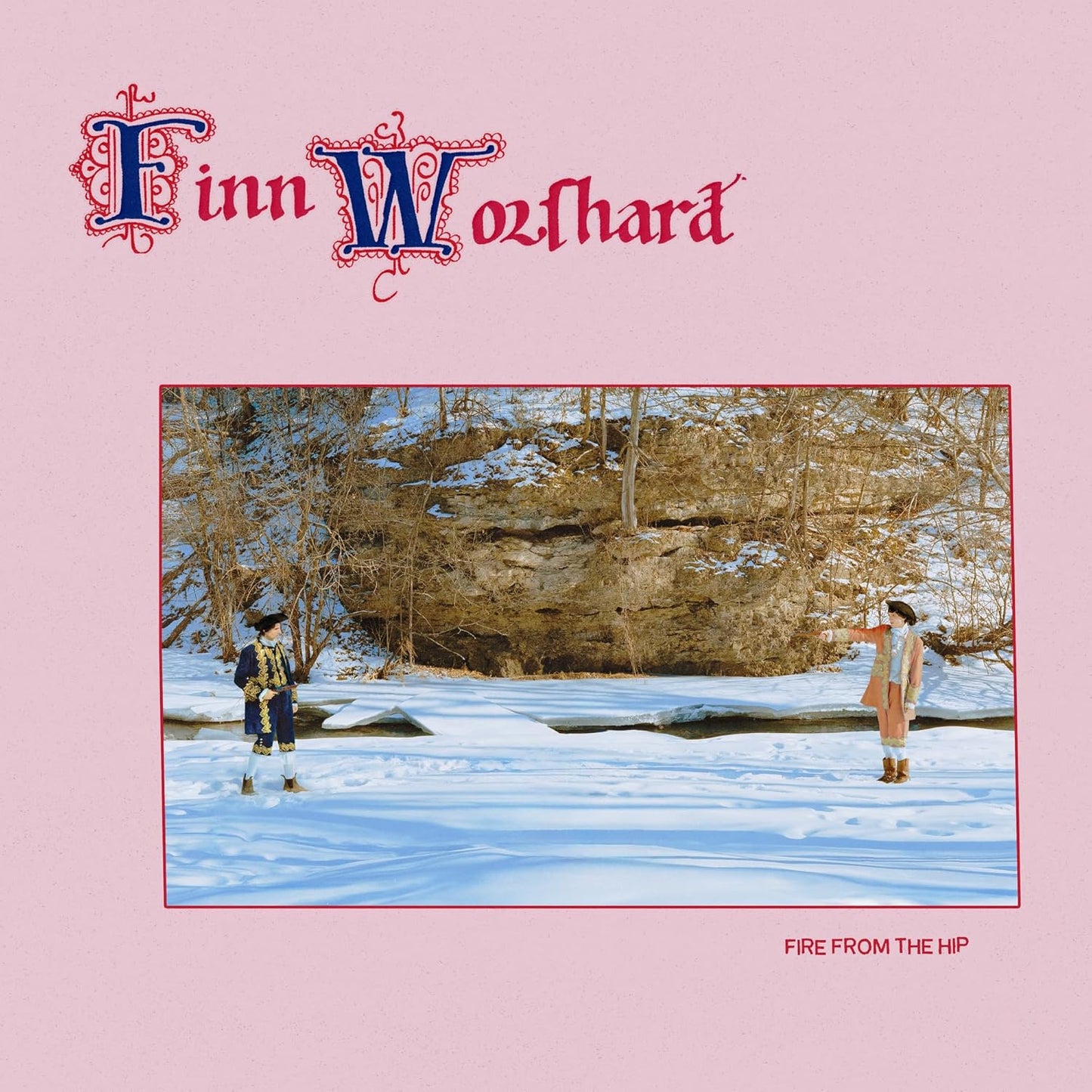 Album cover featuring Finn Wolfhard in a snowy landscape, with ornate title text.