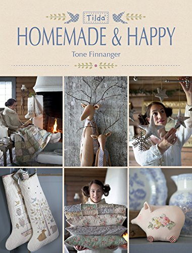 Book cover featuring handmade crafts, textiles, and cozy interior scenes.