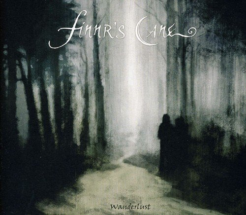 Dark forest path with figures, album cover for Finnr’s Cane – Wanderlust.