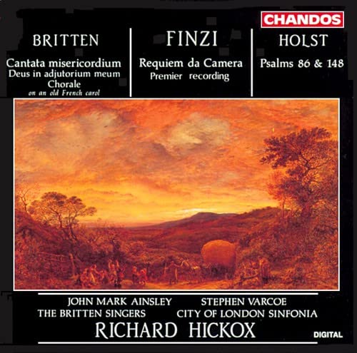 CD cover featuring a landscape painting and choral work titles.