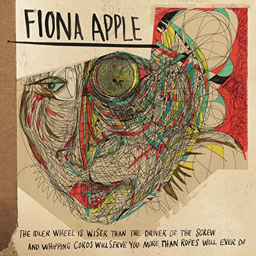 Album cover featuring abstract line art of a face with text on beige background.