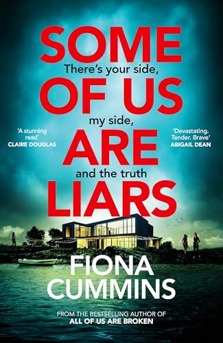 Book cover for Some of Us Are Liars by Fiona Cummins featuring a modern house.