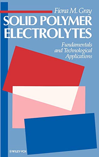 Book cover for "Solid Polymer Electrolytes" with red and pink blocks.