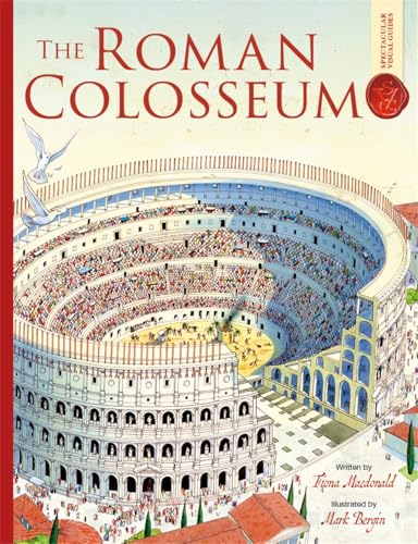 Book cover depicting a detailed, illustrated view of the Roman Colosseum.