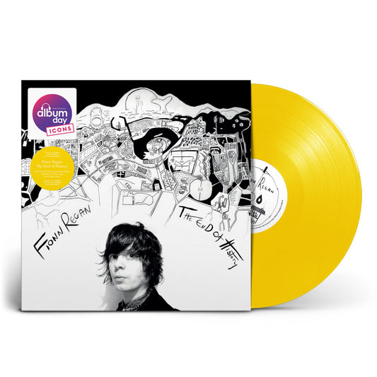 Vinyl record of Fionn Regan’s “The End Of History” with yellow disc.