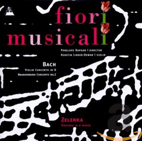 CD cover: “Fiori Musicali” with floral design, Bach and Zelenka composers.