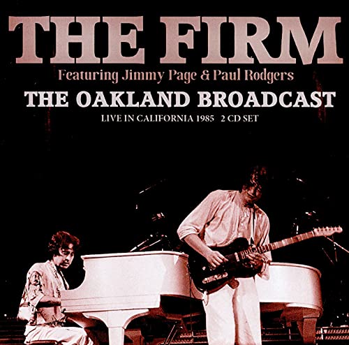 CD cover for "The Firm - The Oakland Broadcast" featuring musicians onstage.